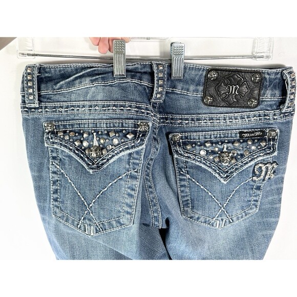 Miss Me Women's Studded Jeans Sz 31 JE4288T11L Straight Leg - Picture 9 of 14